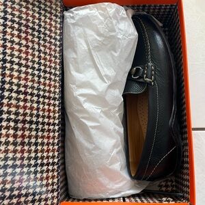 NWT never worn Black Martin Dingman Bill Horse Bit Tumbled Glove Loafer sz 11